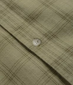 Polar Flannel Mitchell Shirt - Green / Beige -FLATSPOT Sales polar flannel mitchell shirt green beige 4