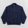 Polar Frank Half Zip Sweatshirt - Dark Blue -FLATSPOT Sales polar frank half zip sweatshirt dark blue 1
