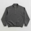 Polar Frank Half Zip Sweatshirt - Graphite -FLATSPOT Sales polar frank half zip sweatshirt graphite 1
