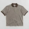 Polar Illusion Surf Polo Shirt - Brown -FLATSPOT Sales polar illusion surf polo shirt brown 1