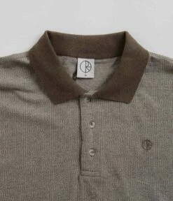 Polar Illusion Surf Polo Shirt - Brown -FLATSPOT Sales polar illusion surf polo shirt brown 3