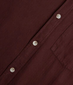 Polar Mitchell Herringbone Shirt - Wine -FLATSPOT Sales polar mitchell herringbone shirt wine 4