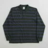 Polar Stripe Long Sleeve Polo Shirt - Dark Teal -FLATSPOT Sales polar stripe long sleeve polo shirt dark teal 1