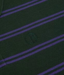 Polar Stripe Long Sleeve Polo Shirt - Dark Teal -FLATSPOT Sales polar stripe long sleeve polo shirt dark teal 3