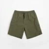 Polar Utility Swim Shorts - Dark Olive -FLATSPOT Sales polar utility swim shorts dark olive 1