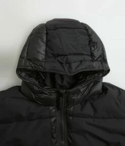 Pop Trading Company Puffer Jacket - Black -FLATSPOT Sales pop trading company puffer jacket black 3