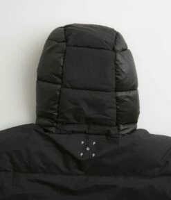 Pop Trading Company Puffer Jacket - Black -FLATSPOT Sales pop trading company puffer jacket black 4
