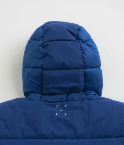 Pop Trading Company Puffer Jacket - Sodalite Blue -FLATSPOT Sales pop trading company puffer jacket sodalite blue 4