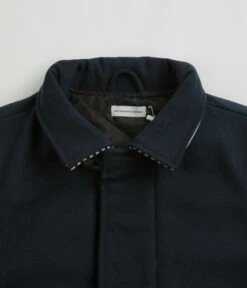 Pop Trading Company Varsity Jacket - Navy -FLATSPOT Sales pop trading company varsity jacket navy 3