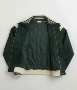 Pop Trading Company X Parra Varsity Jacket - Pine Green -FLATSPOT Sales pop trading company x parra varsity jacket pine green 2 1