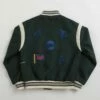 Pop Trading Company X Parra Varsity Jacket - Pine Green -FLATSPOT Sales pop trading company x parra varsity jacket pine green 3
