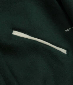 Pop Trading Company X Parra Varsity Jacket - Pine Green -FLATSPOT Sales pop trading company x parra varsity jacket pine green 5