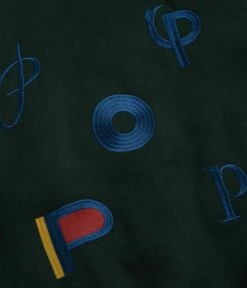 Pop Trading Company X Parra Varsity Jacket - Pine Green -FLATSPOT Sales pop trading company x parra varsity jacket pine green 6