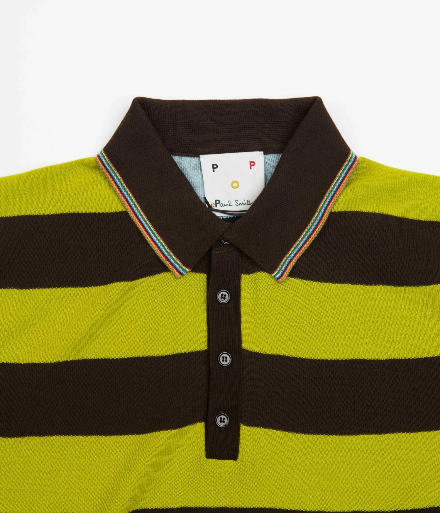 Pop Trading Company X Paul Smith Polo Shirt - Golden Yellow 4 Pop Trading Company X Paul Smith Polo Shirt - Golden Yellow - Image 2