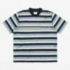Pop Trading Company X Paul Smith Stripe T-Shirt - Very Dark Navy -FLATSPOT Sales pop trading company x paul smith stripe t shirt very dark navy 1