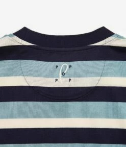 Pop Trading Company X Paul Smith Stripe T-Shirt - Very Dark Navy -FLATSPOT Sales pop trading company x paul smith stripe t shirt very dark navy 4