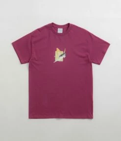 Sci-Fi Fantasy Moth Girl T-Shirt - Berry