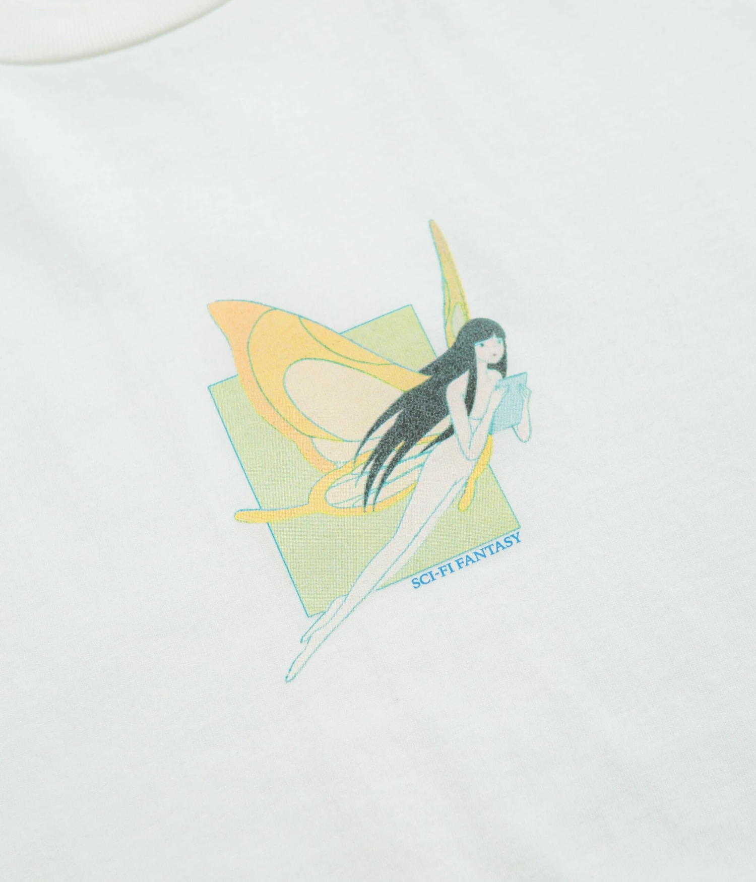 Sci-Fi Fantasy Moth Girl T-Shirt - White 5 Sci-Fi Fantasy Moth Girl T-Shirt - White - Image 3