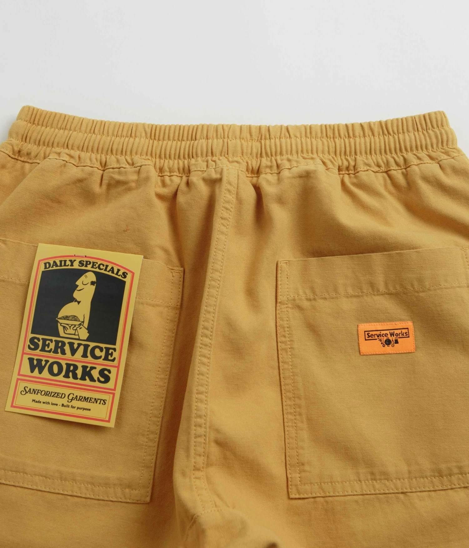 Service Works Classic Chef Shorts - Gold 7 Service Works Classic Chef Shorts - Gold - Image 5