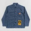 Service Works Coverall Jacket - Blue Checker -FLATSPOT Sales service works coverall jacket blue checker 1