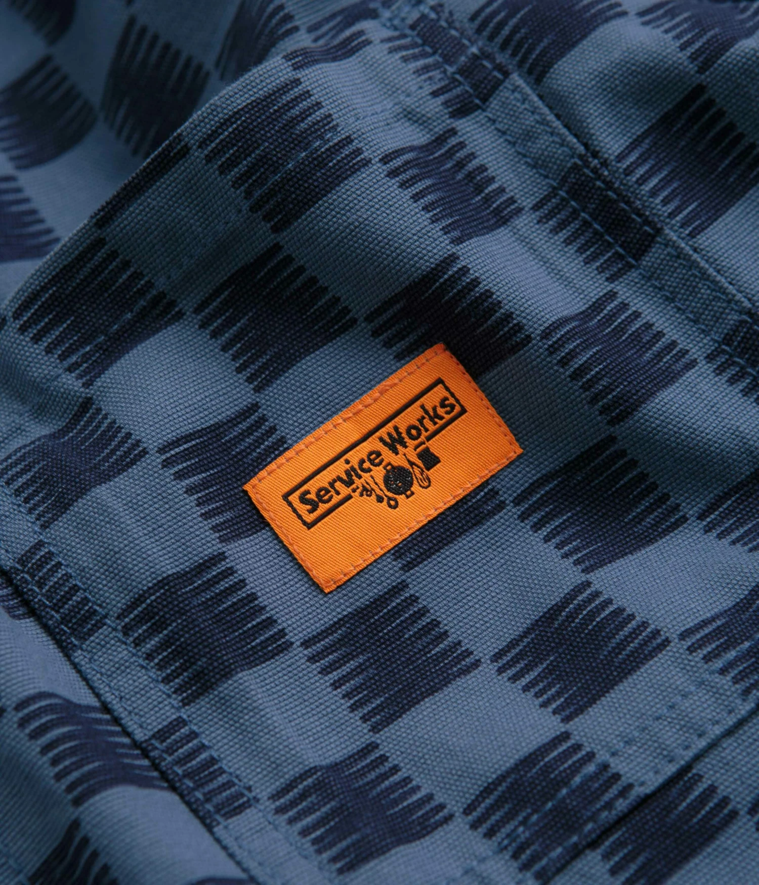 Service Works Coverall Jacket - Blue Checker 5 Service Works Coverall Jacket - Blue Checker - Image 3