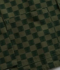 Service Works Coverall Jacket - Green Checker -FLATSPOT Sales service works coverall jacket green checker 3