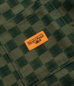 Service Works Coverall Jacket - Green Checker -FLATSPOT Sales service works coverall jacket green checker 4