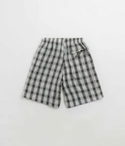 Sexhippies Seersucker Plaid Shorts - Black / White -FLATSPOT Sales sexhippies seersucker plaid shorts black white 3