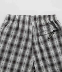 Sexhippies Seersucker Plaid Shorts - Black / White -FLATSPOT Sales sexhippies seersucker plaid shorts black white 5