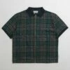 Skateboard Cafe Ogilvie Hunting Tartan Full Zip Shirt - Green / Navy -FLATSPOT Sales skateboard cafe ogilvie hunting tartan full zip shirt green navy 1