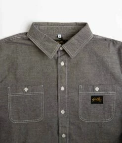 Stan Ray Chambray Shirt - Black -FLATSPOT Sales stan ray chambray shirt black 4