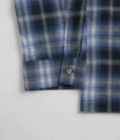 Stan Ray Flannel Shirt - Navy Plaid -FLATSPOT Sales stan ray flannel shirt navy plaid 2