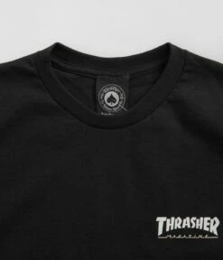 Thrasher Little Thrasher T-Shirt - Black -FLATSPOT Sales thrasher little thrasher t shirt black 3