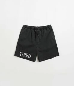 Tired Broken Bones Shorts - Washed Black