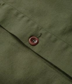 Uskees 3001 Buttoned Overshirt - Coriander -FLATSPOT Sales uskees 3001 buttoned overshirt coriander 3