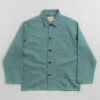 Uskees 3001 Buttoned Overshirt - Eucalyptus -FLATSPOT Sales uskees 3001 buttoned overshirt eucalyptus 1