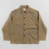 Uskees 3001 Buttoned Overshirt - Khaki -FLATSPOT Sales uskees 3001 buttoned overshirt khaki 1