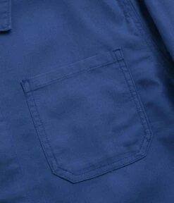 Uskees 3001 Buttoned Overshirt - Ultra Blue -FLATSPOT Sales uskees 3001 buttoned overshirt ultra blue 5