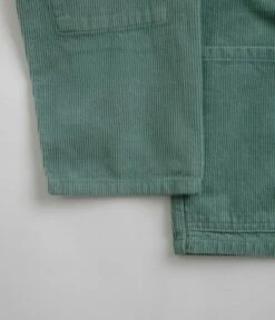 Uskees 3001 Cord Buttoned Overshirt - Eucalyptus 7 Uskees 3001 Cord Buttoned Overshirt - Eucalyptus -FLATSPOT Sales uskees 3001 cord buttoned overshirt eucalyptus 2