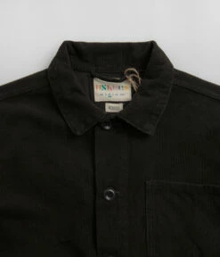 Uskees 3001 Cord Buttoned Overshirt - Faded Black -FLATSPOT Sales uskees 3001 cord buttoned overshirt faded black 4