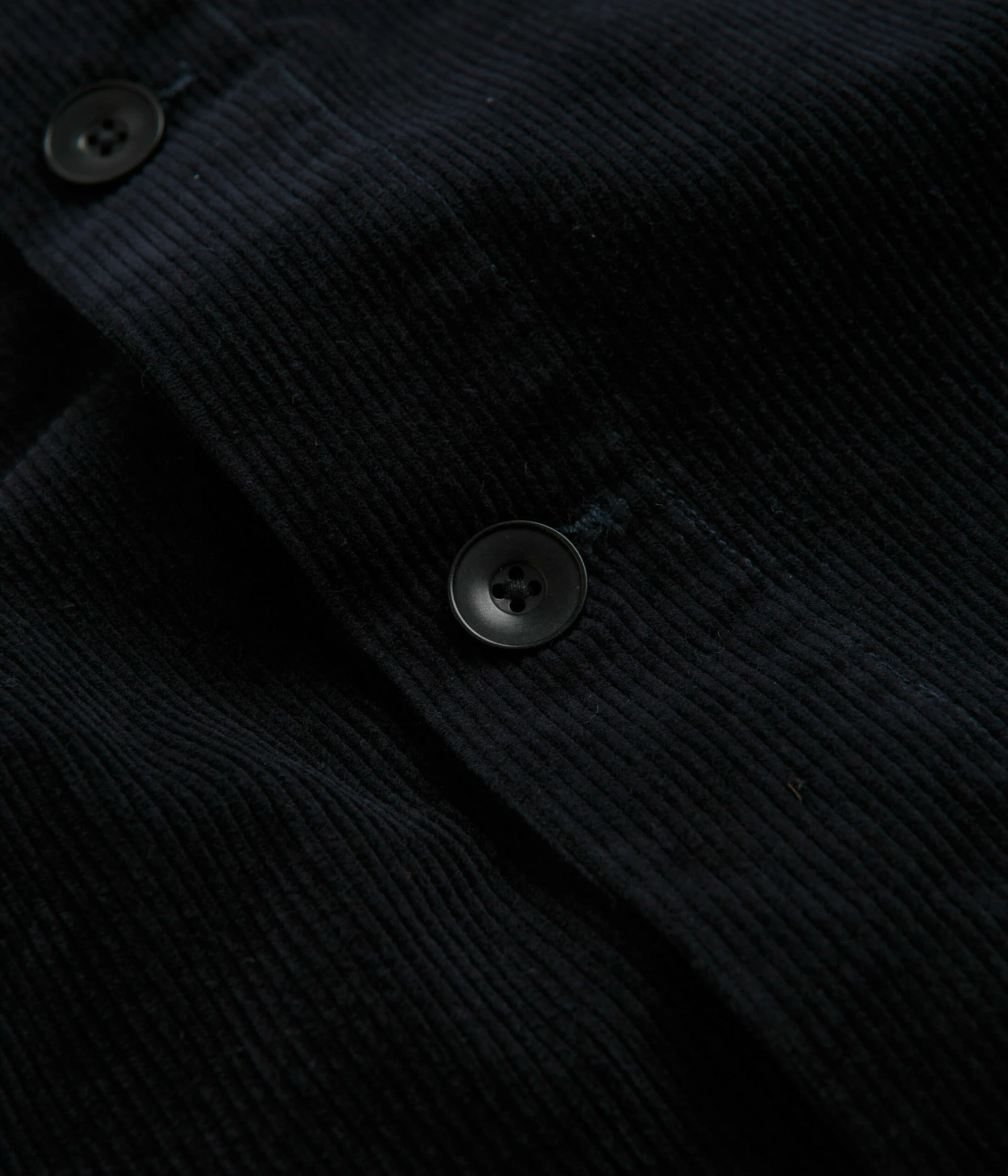 Uskees 3001 Cord Buttoned Overshirt - Midnight Blue 5 Uskees 3001 Cord Buttoned Overshirt - Midnight Blue - Image 3