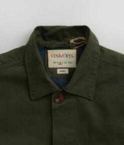 Uskees 3003 Buttoned Work Shirt - Vine Green -FLATSPOT Sales uskees 3003 buttoned work shirt vine green 4