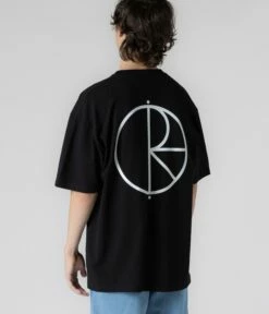 Polar Stroke Logo T-Shirt - Black -FLATSPOT Sales white PolarStrokeLogoT Shirt Black 3