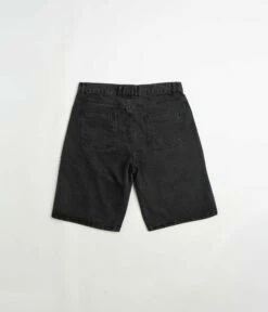 Yardsale Snake Denim Shorts - Black -FLATSPOT Sales yardsale snake denim shorts black 3